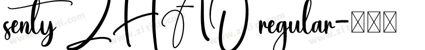 senty ZHAO regular字体转换
